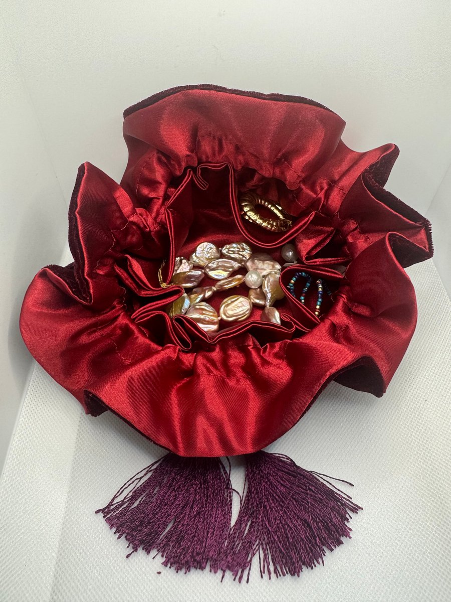 Satin Velvet Jewelry Bag product image (2)