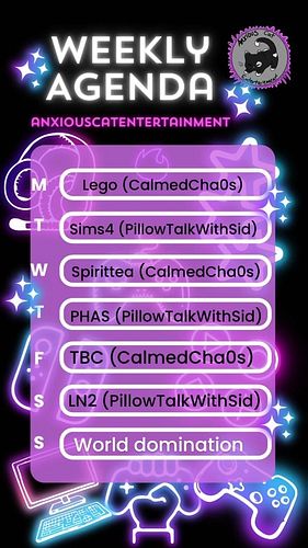 Come say hi folks! 
#streamer #twitch #britishstreamer #anxiouscatentertainment #lego #thesims4 #spirittea #phasmophobia #lit...