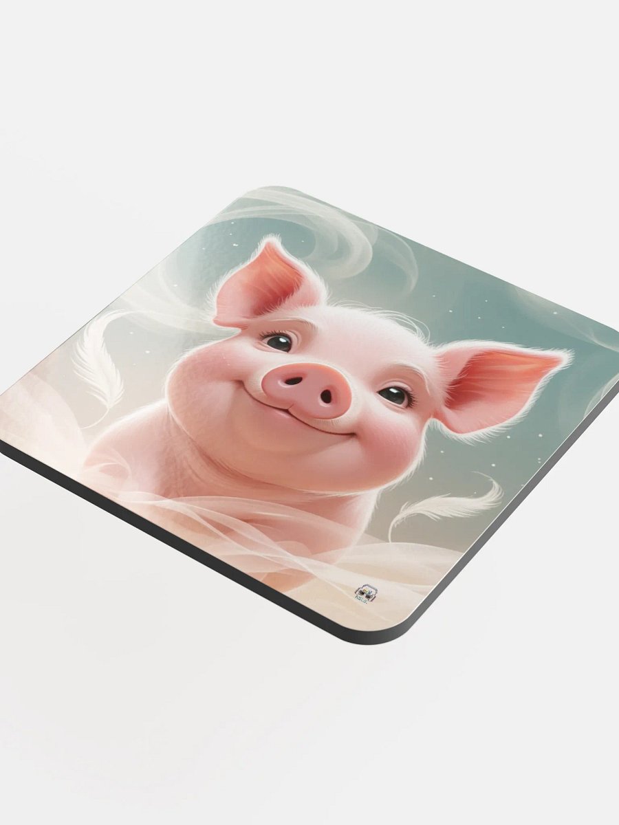 Piggy Down Cork Coaster product image (4)