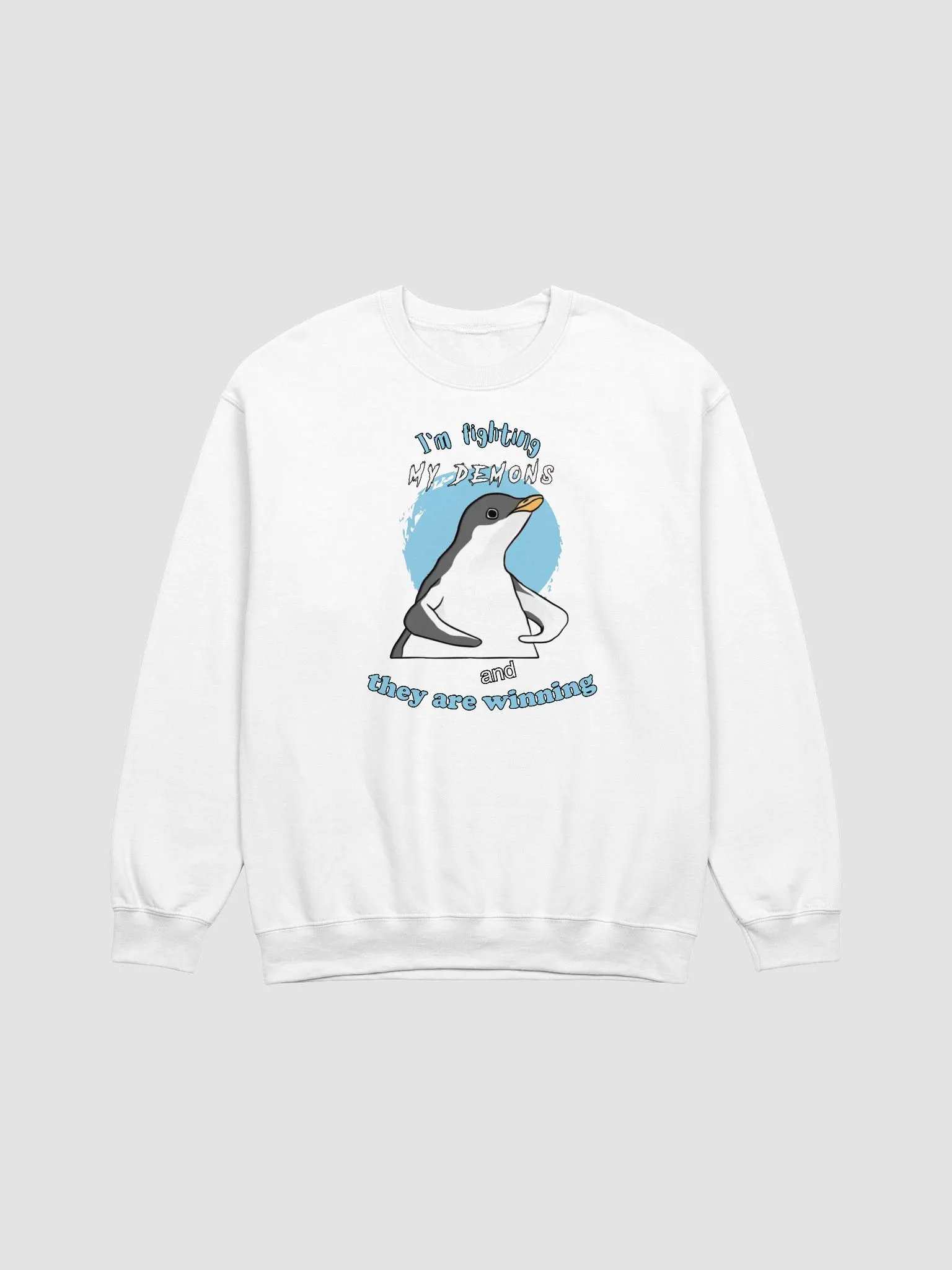 I'm fighting my demons Crewneck product image (1)