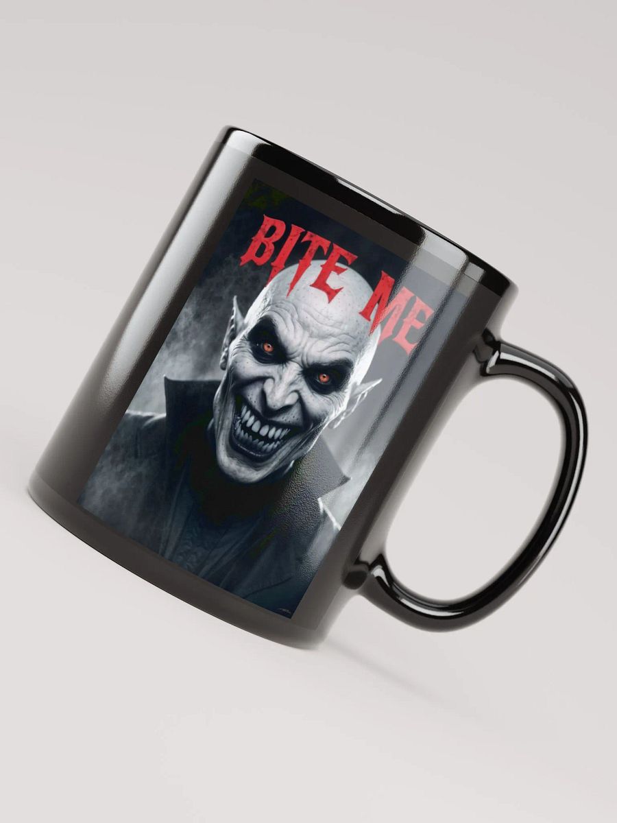 Sinister Bite Me Black Glossy Mug product image (8)