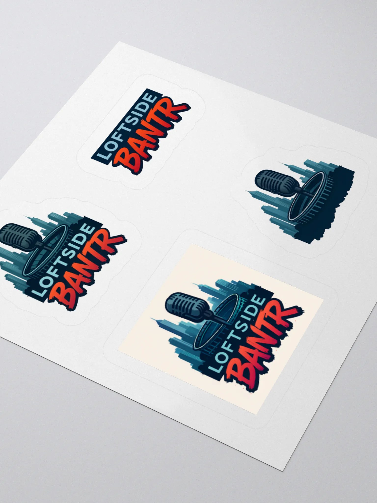 City Mic Kiss Cut Stickers product image (10)