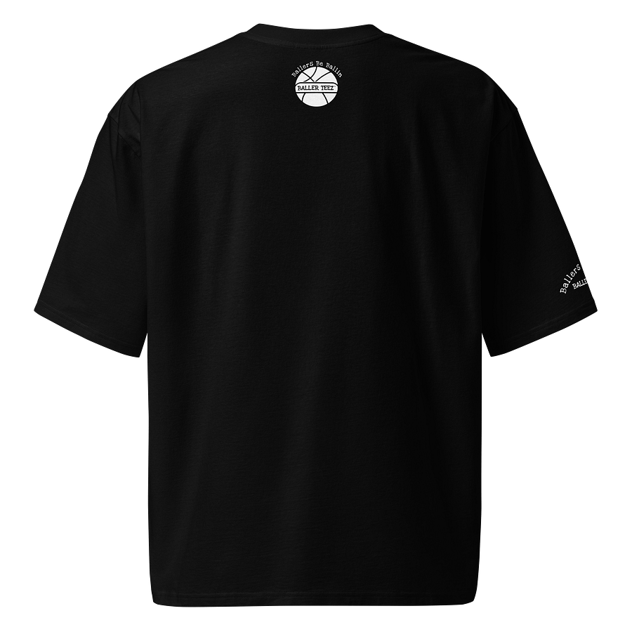 Baller Teez Oversized Black Heavyweight Tee product image (4)
