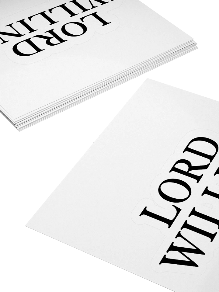 Lord Willing Sticker product image (3)