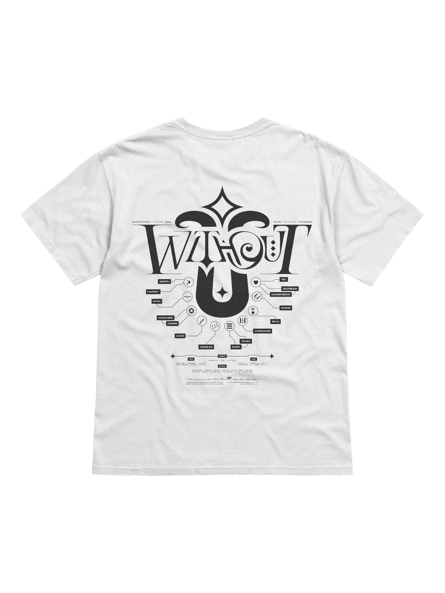 W/O U Black/White Shirt product image (2)