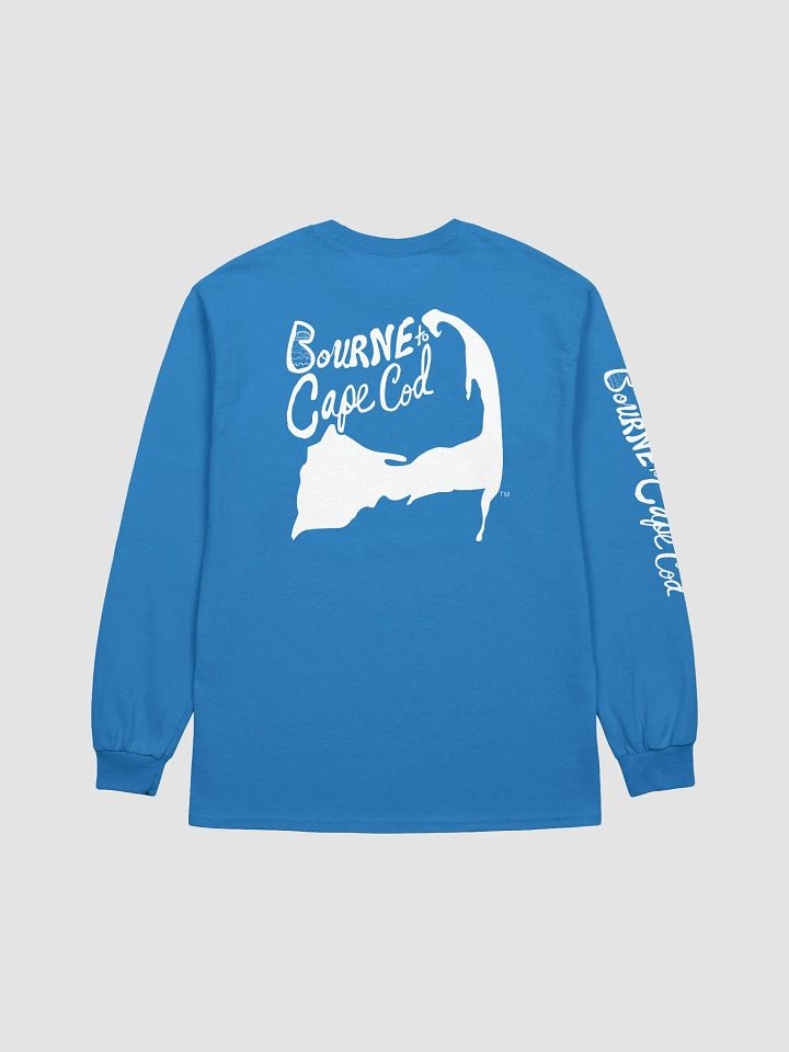 Women's | BOURNE to Cape Cod™ | Ultra Cotton Long Sleeve T-Shirt by Gildan | White Logo on Multiple Colors product image (2)