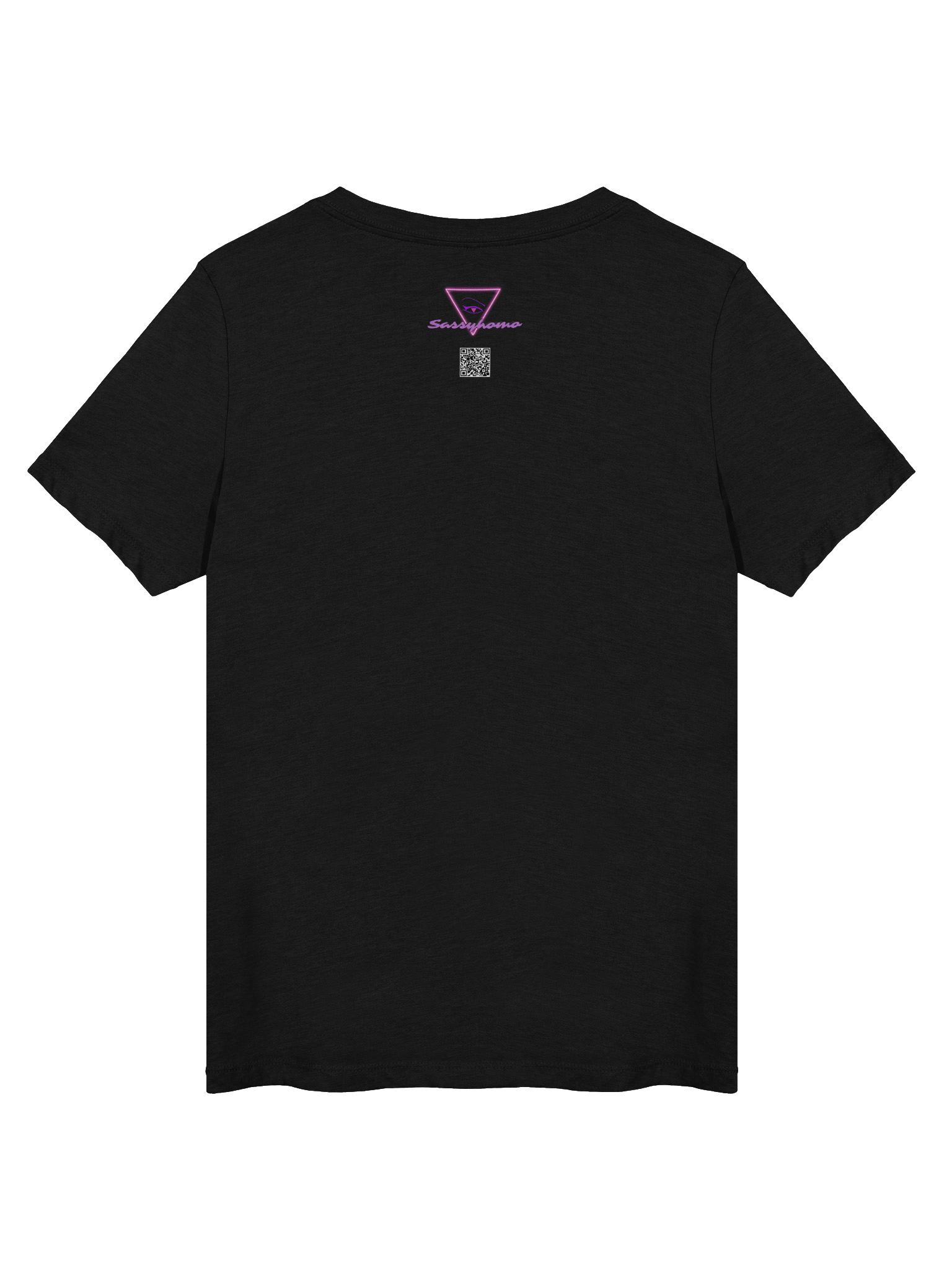 Mask-O-Lantern v-neck tee (orange mask) product image (4)