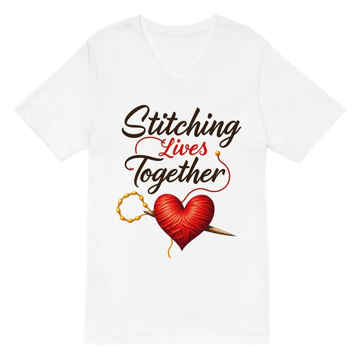Heartfelt Stitches V-Neck Tee product image (2)