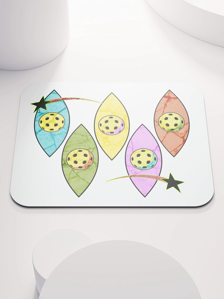 Mid Century Y2K Pickleball Whimsical Mouse Pad product image (2)