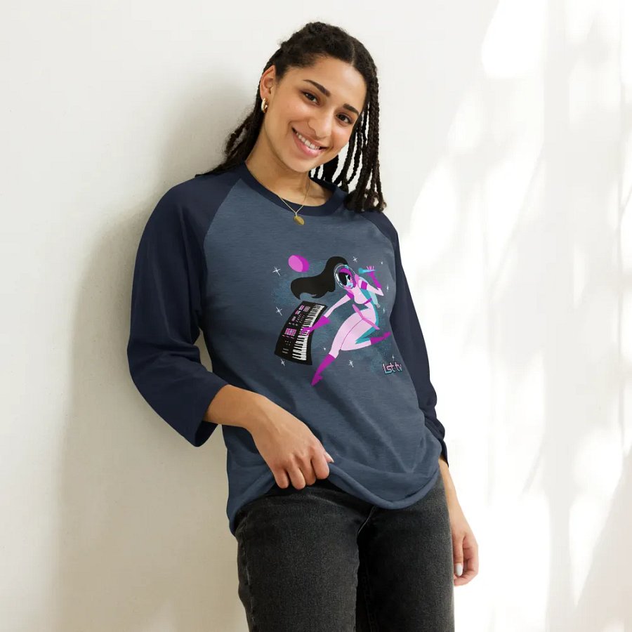 Astro-Synthpop Cutie Raglan Long Sleeve T product image (9)