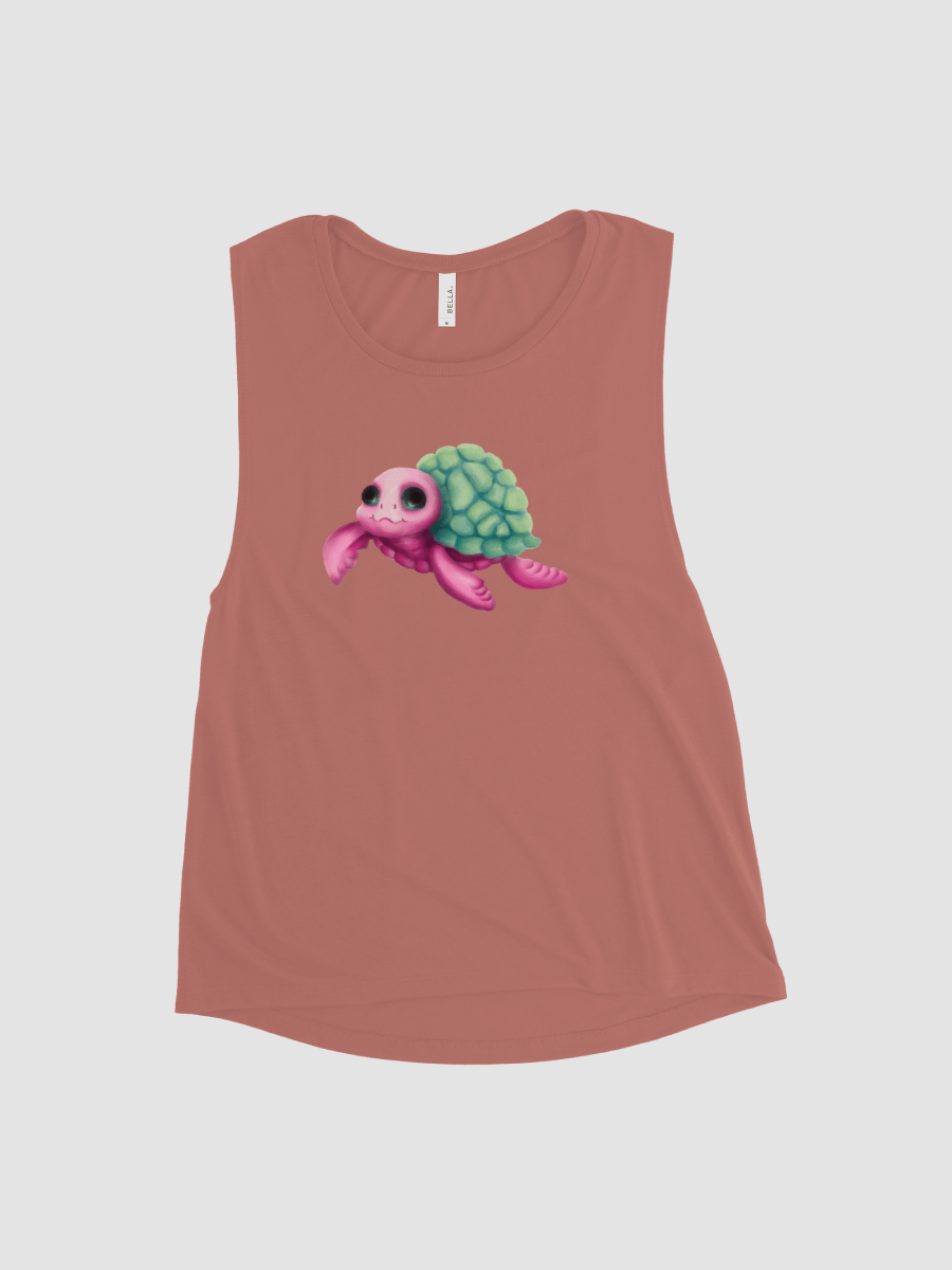Sea Turtle Cutie Women's Flowy Muscle Tank product image (3)