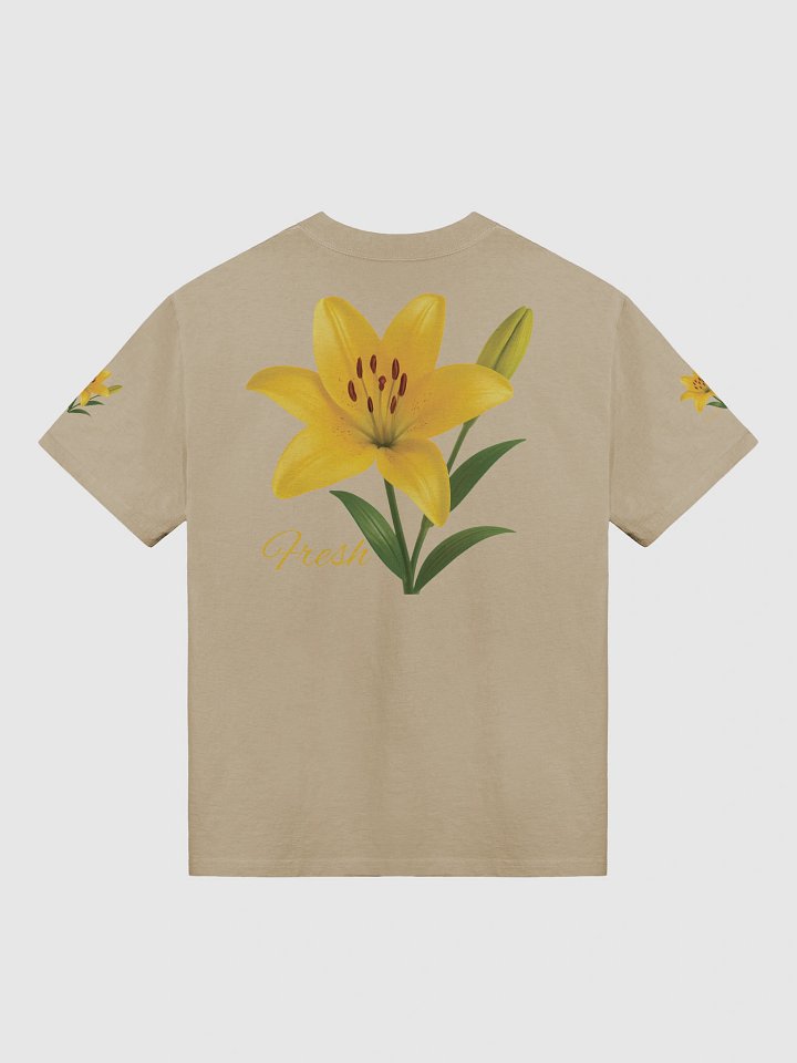 Fresh Yellow Lily Flower – Botanical Floral Graphic Tee product image (5)