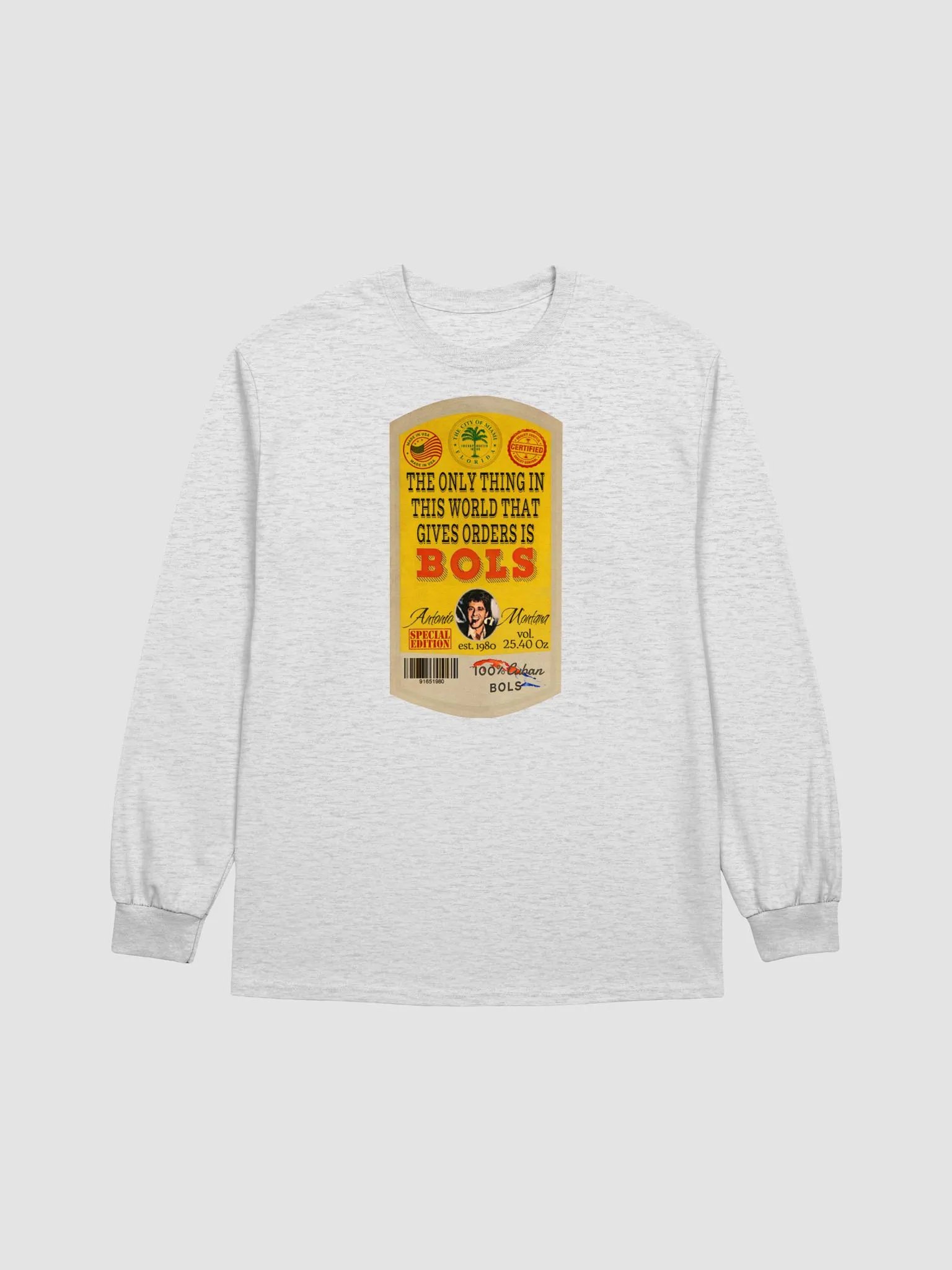 Antonio Montana's BOLS Gin Gildan Ultra Cotton Long Sleeve T-Shirt product image (1)