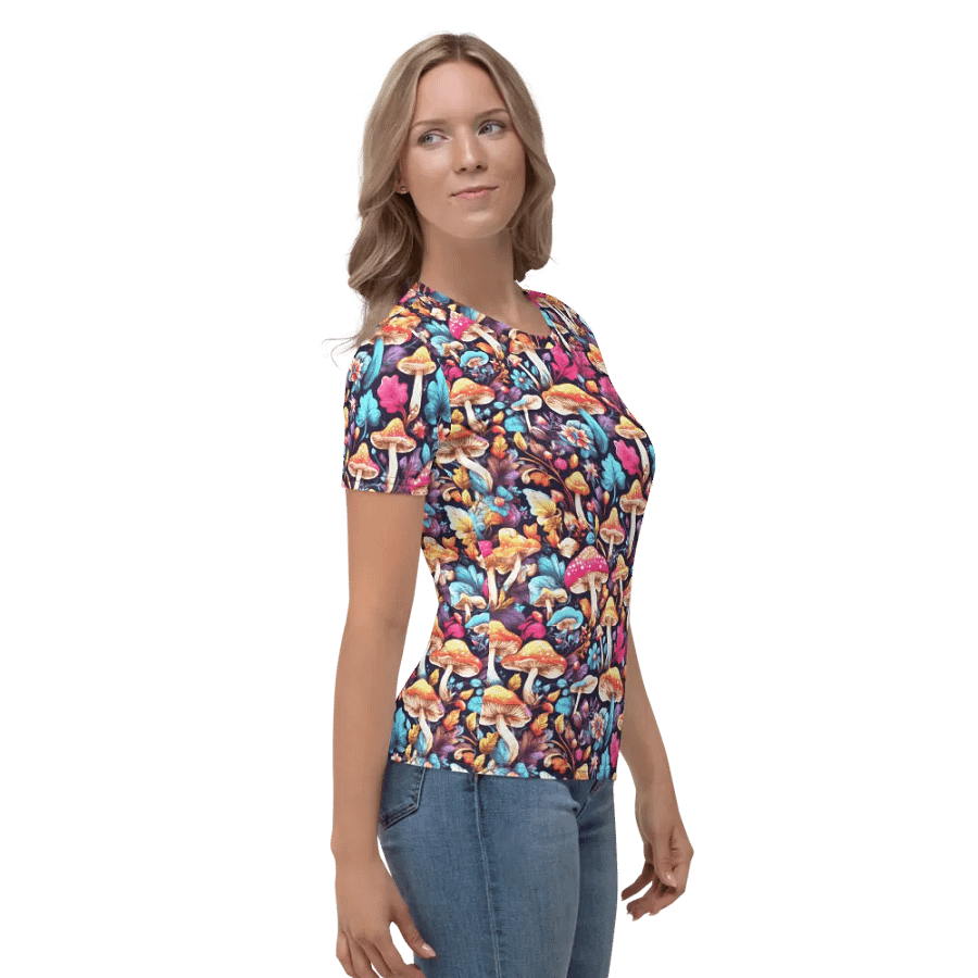 Mushroom Pattern All Over Print T-shirt product image (4)
