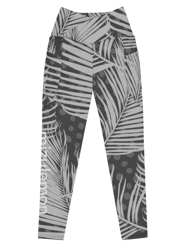 Mizulemon w/ Front Pocket - Palm Frond Grey product image (11)