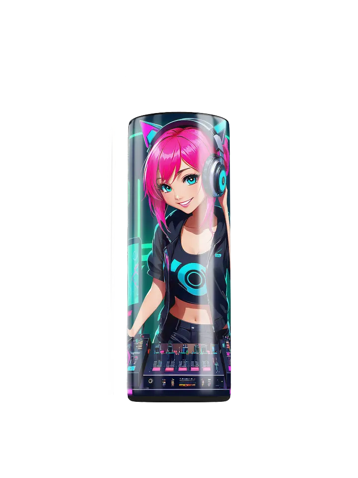 Dj Girl 20 oz Skinny Stainless Steel Tumbler - v1 product image (1)