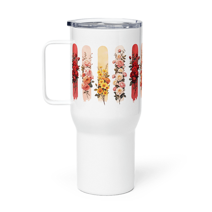 Floral Elegance Stainless Steel Travel Mug product image (1)