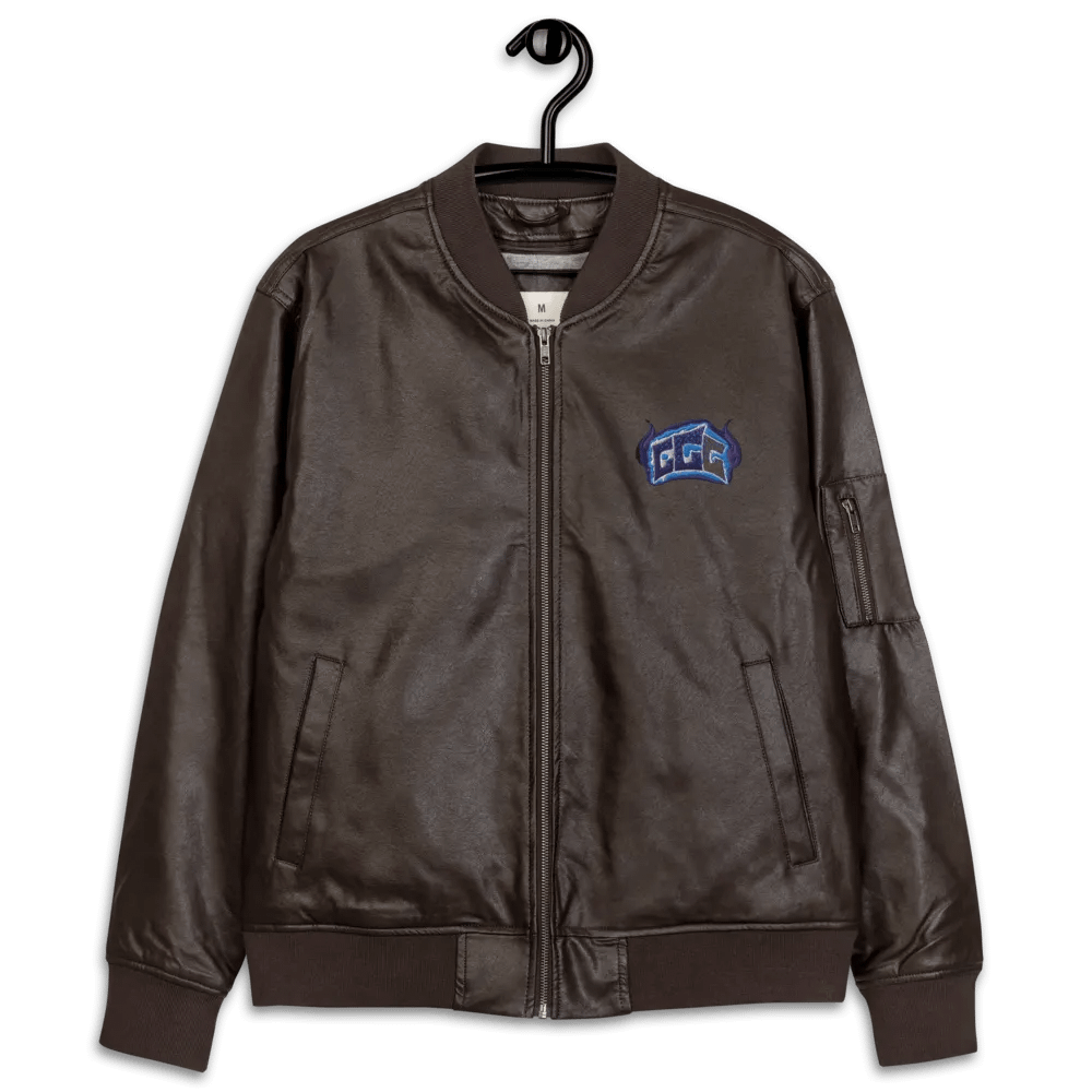 GGG Fire Logo Leather Jacket product image (12)