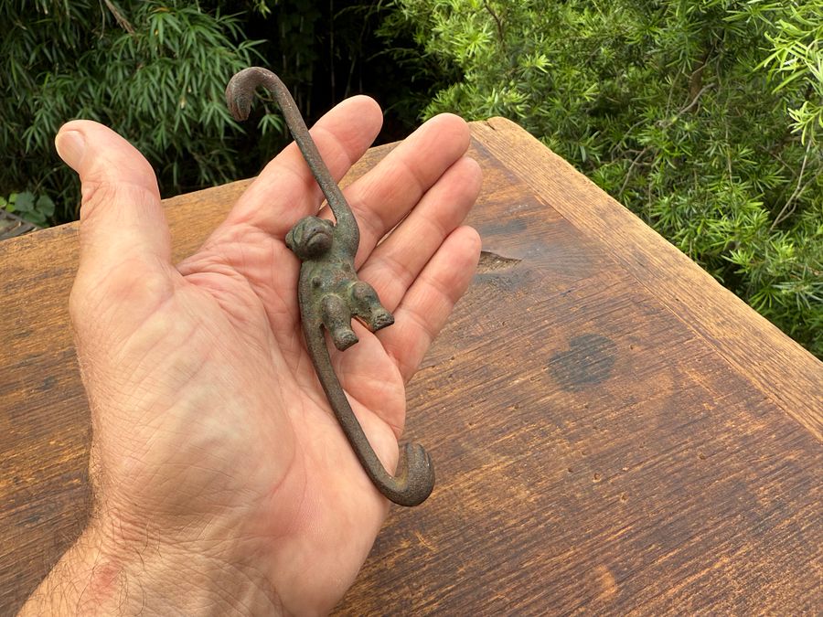 🎎 Japanese Wrought Iron Monkey Hook – Mid-Showa Era – Japan Antique Roadshow product image (7)