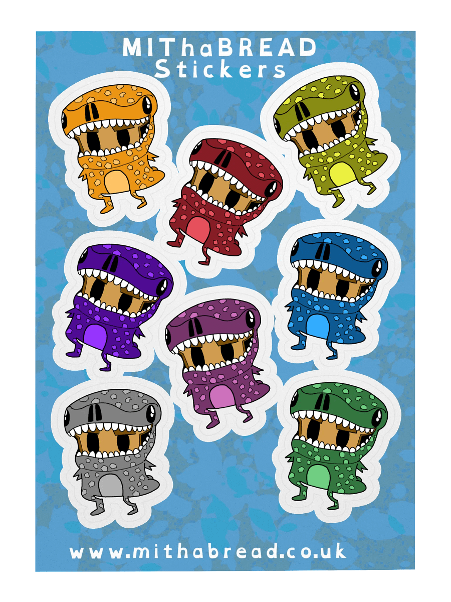 Dino-Bread Sticker Set product image (3)