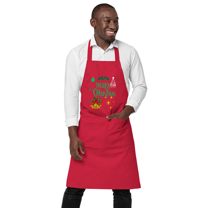 Merry Christmas Organic Cotton Apron product image (1)