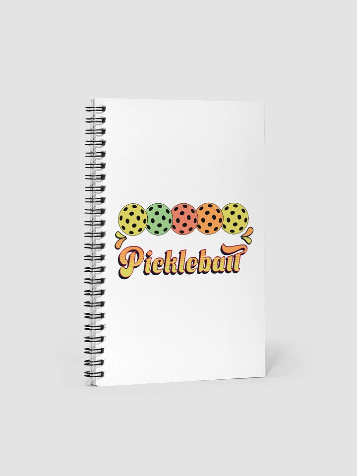 Pickleball Five Ball Row Splendor Spiral Notebook product image (2)