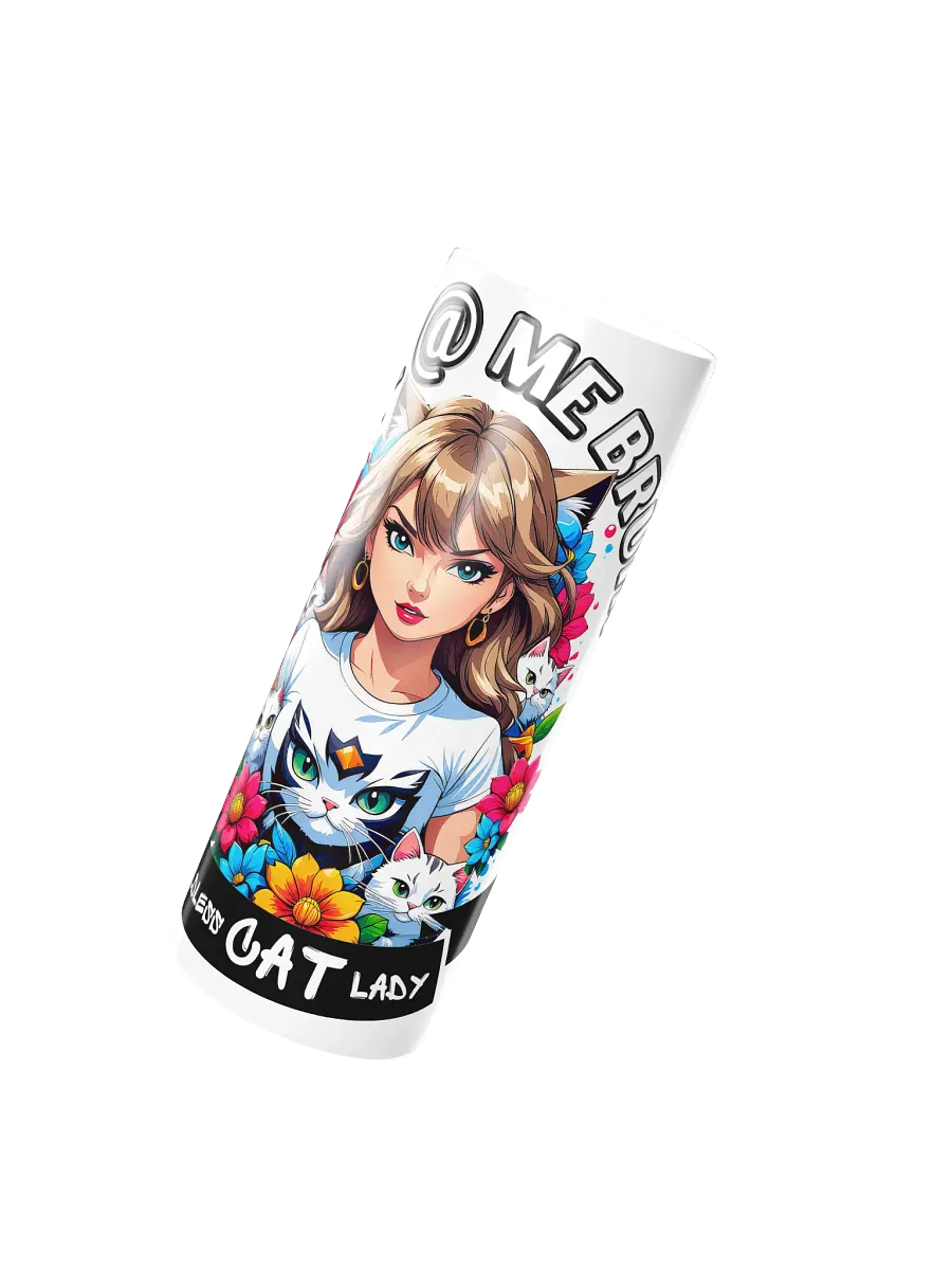 Childless Cat Lady 20 oz Skinny Stainless Steel Tumbler - White product image (3)