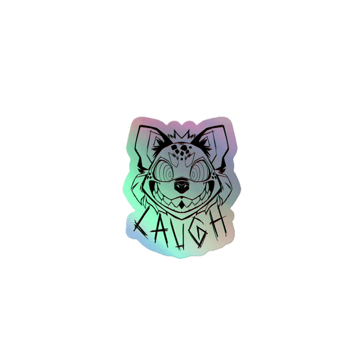 LAUGH Hyena Holographic Sticker product image (2)