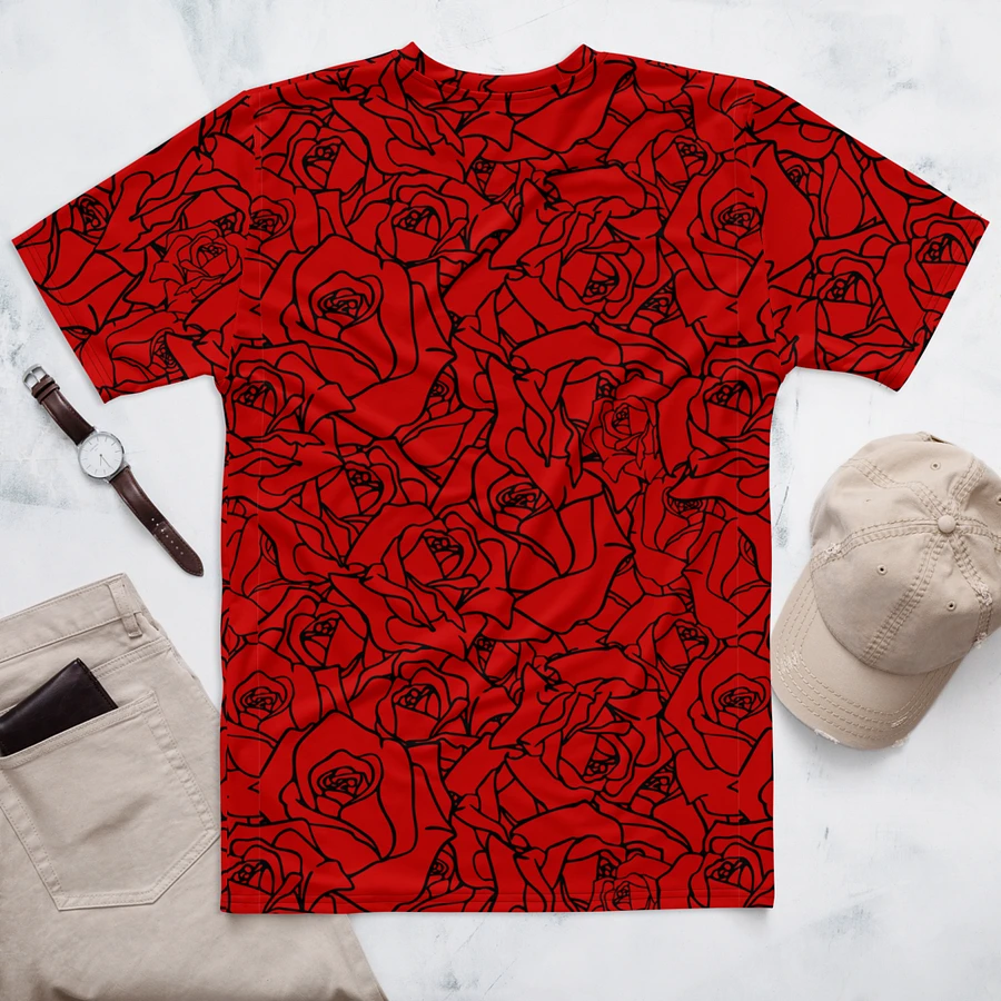 Loads of Roses · red-black crew neck t-shirt product image (8)