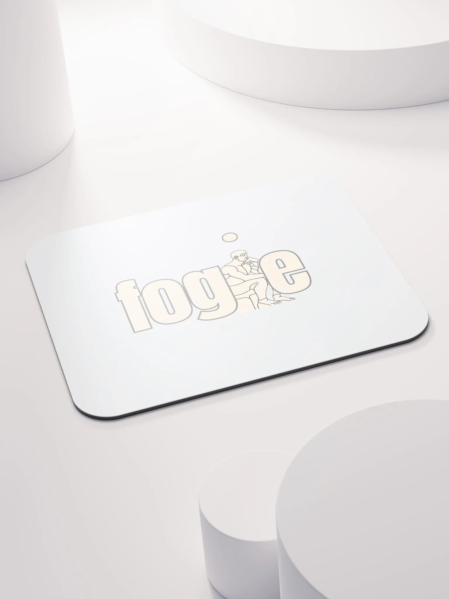 Contemplative Fogie Thinker Mouse Pad product image (4)