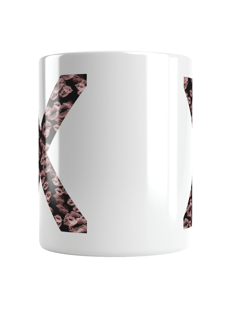 Black X Pink Lipstick Kisses | Glossy White Mug product image (15)