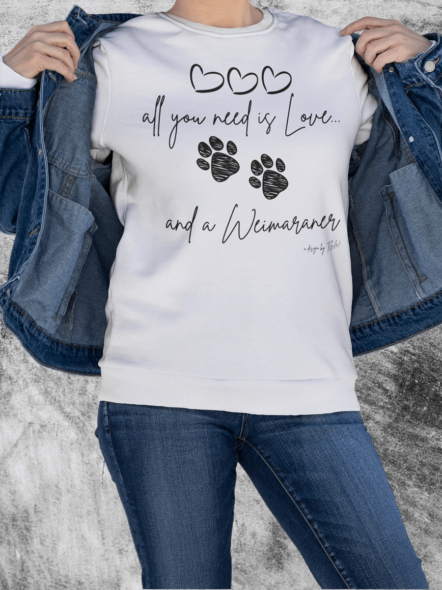 All You Need is Love and a Weimaraner - Lane Seven Premium Crewneck Sweatshirt product image (1)