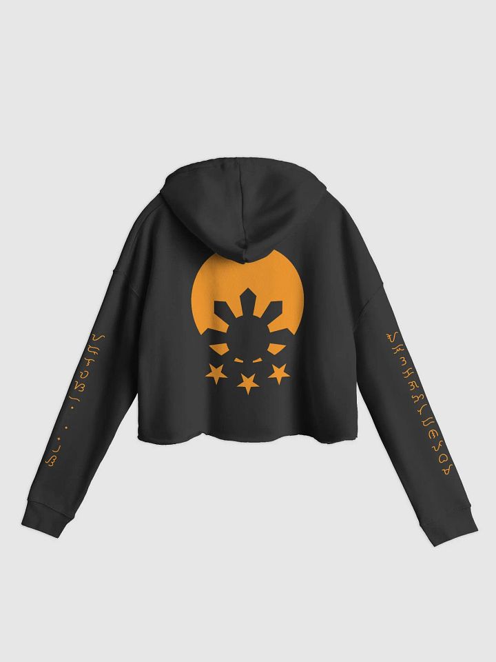 Women's Casualwear - Crop Top Hoodie - Anino Collection - Baybayin Print product image (1)