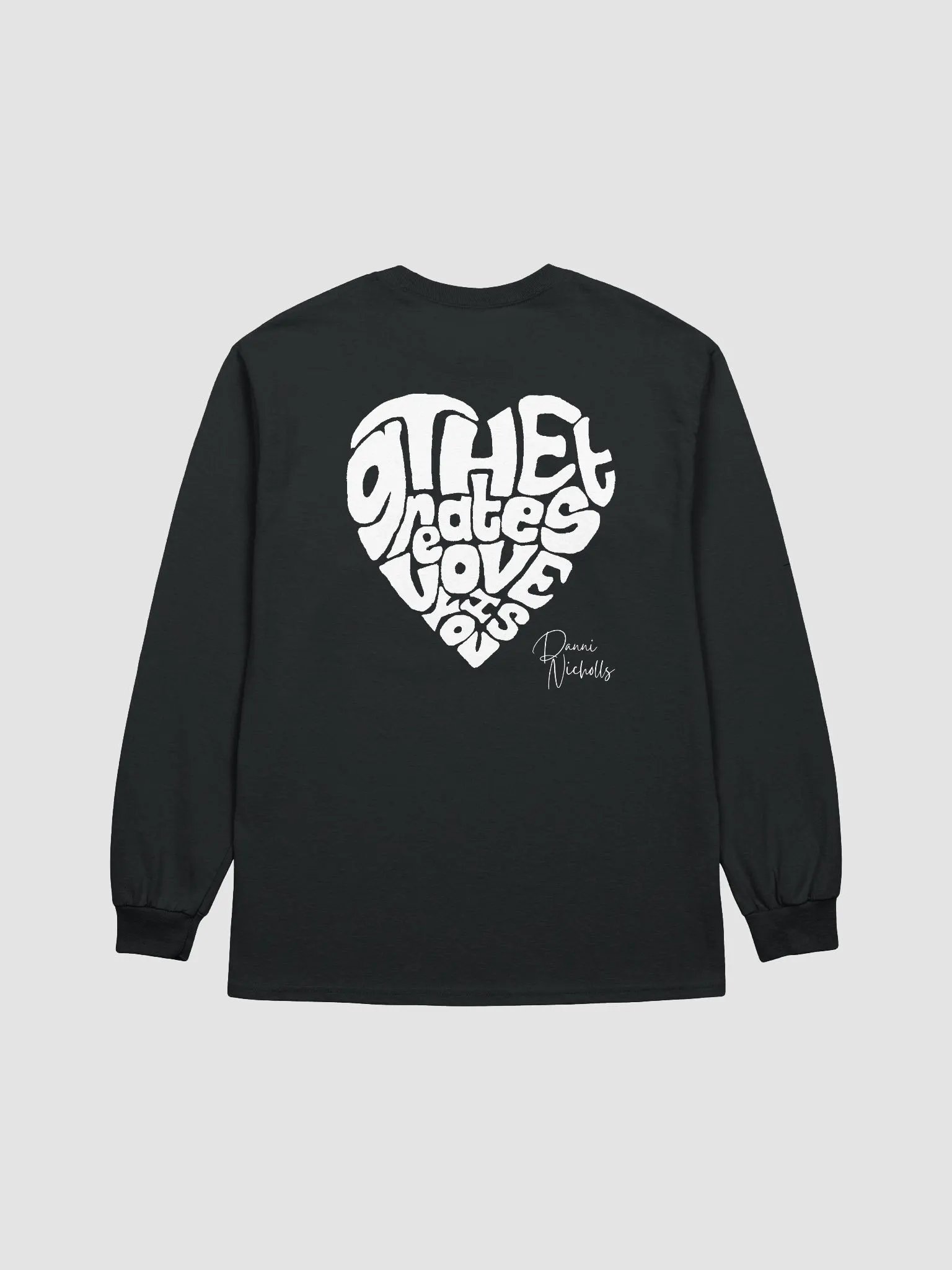 Lyric Heart long sleeve front & back product image (2)