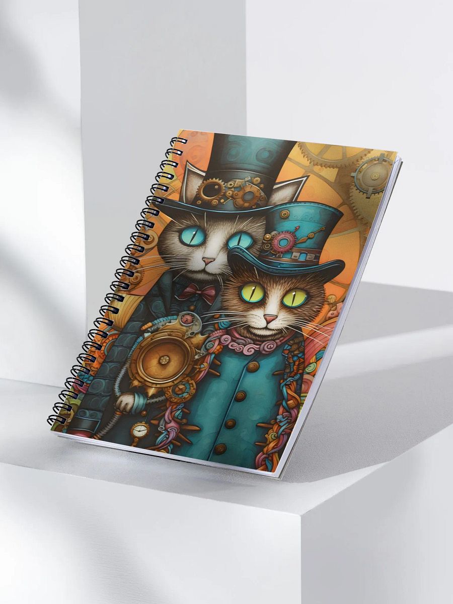 Steampunk Cats Spiral Notebook product image (3)
