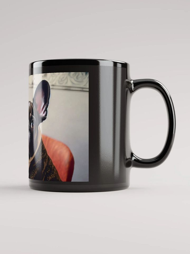 Striking Silhouette: Black Glossy Mug for French Bulldog Fans product image (2)