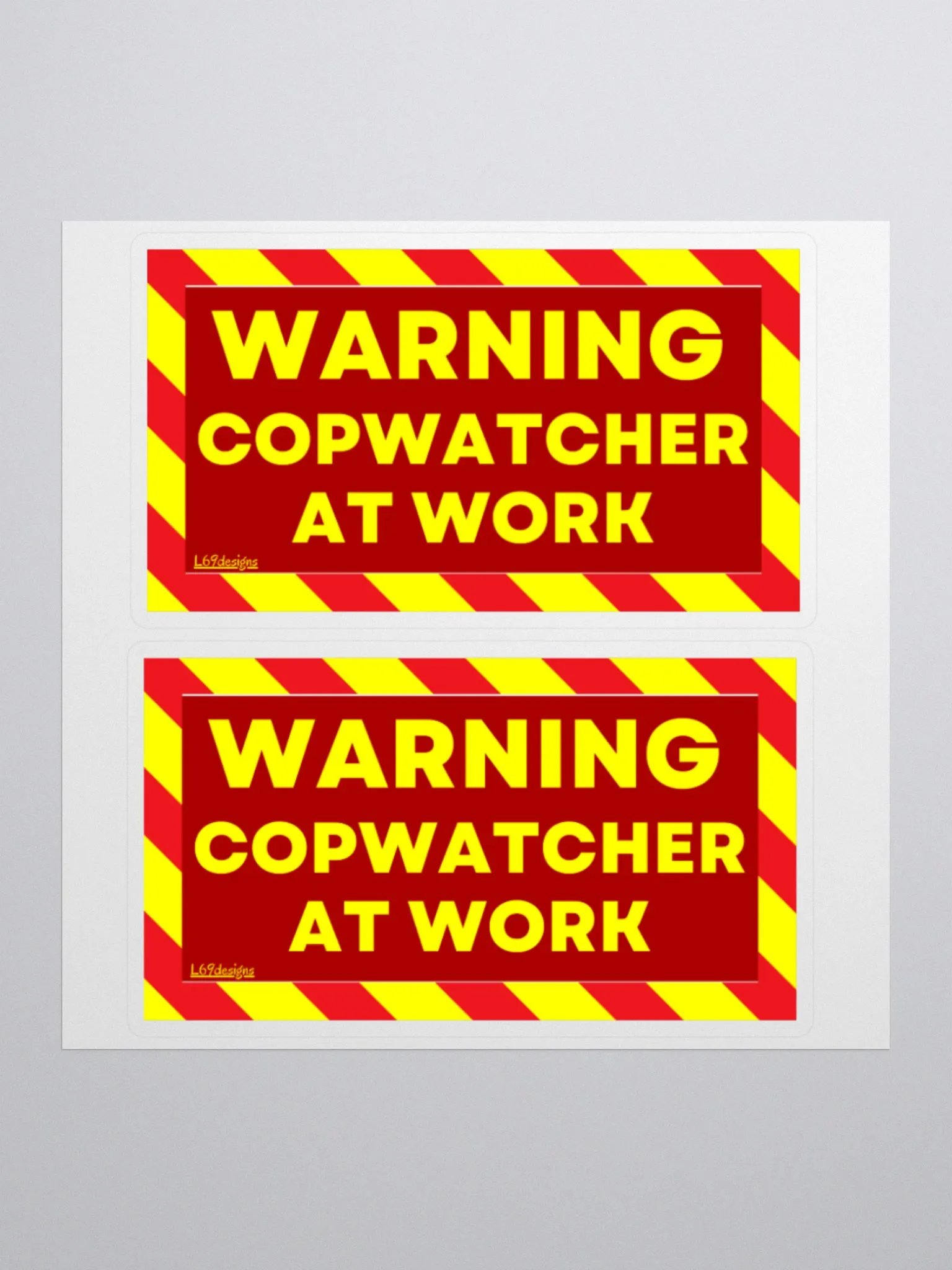 WARNING : COPWATCHER AT WORK product image (3)