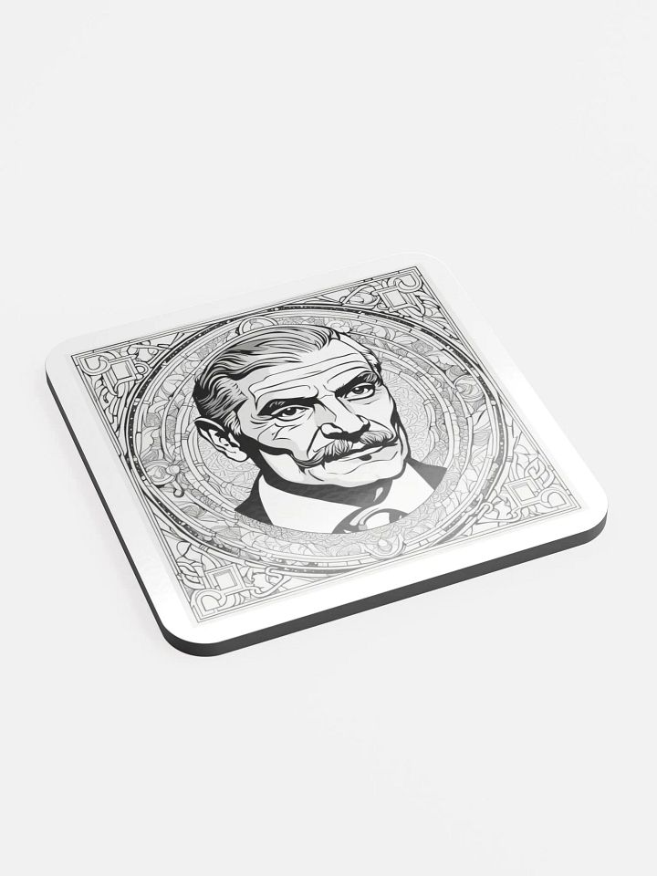 Ornate Gentlemen Cork Coaster Set product image (2)