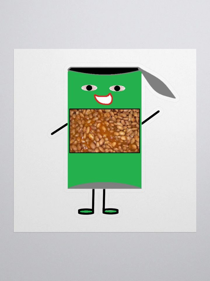 Can-A-Beans Kiss Cut Sticker product image (1)