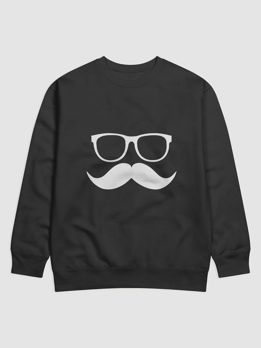 White Moofstache Sweatshirt product image (1)