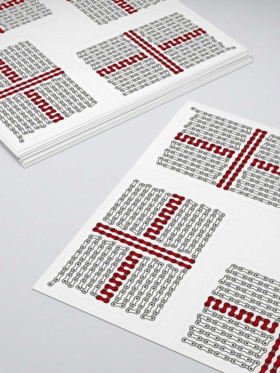 England Bike Chain Flag Sticker 4 Pack product image (4)