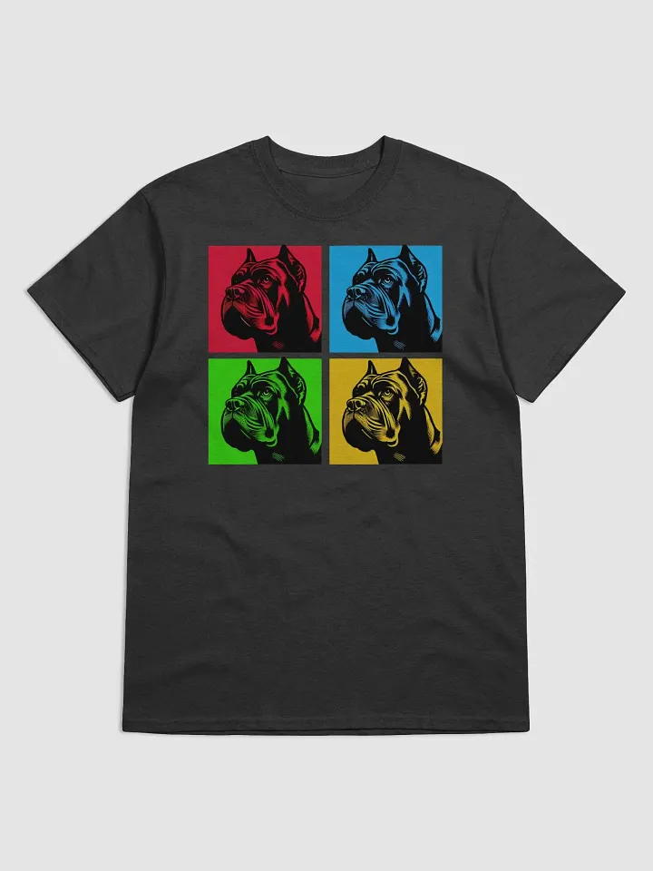 Retro Cane Corso Grid Design Tee Shirt product image (1)