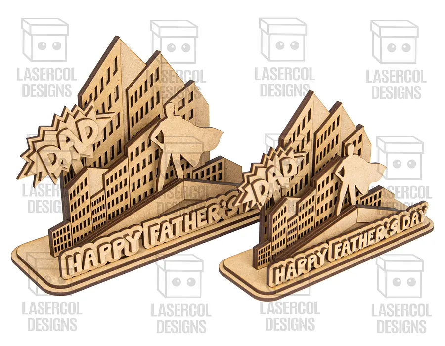 Father's Day Comic Gift Plaque (2 Sizes) - Laser Cut Files product image (10)