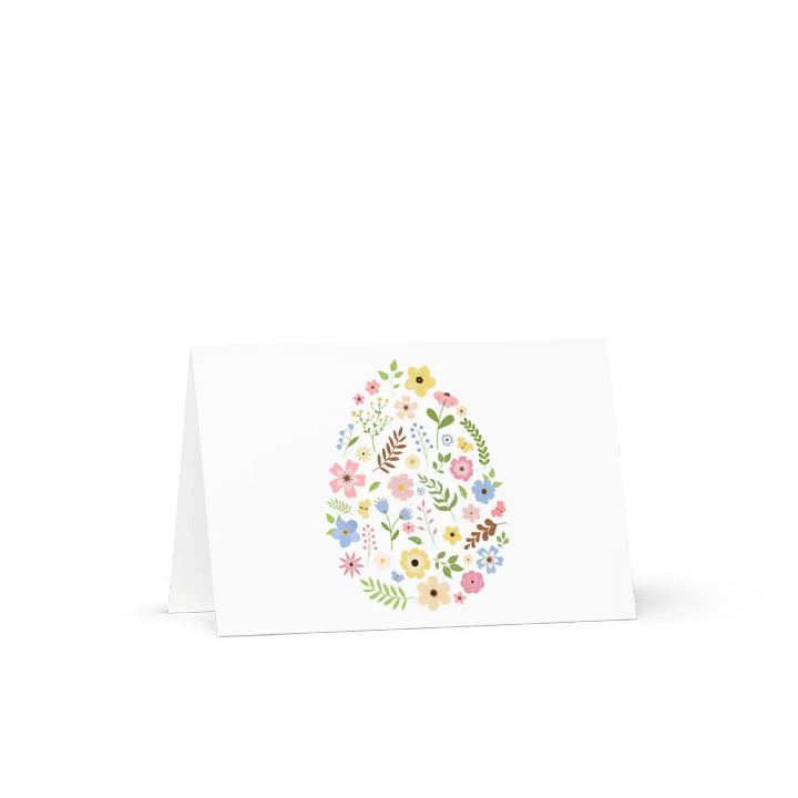 Minimalist Floral Egg Easter Card product image (2)