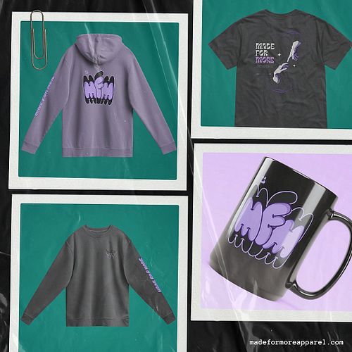 MADE FOR MORE WEBSITE IS NOW LIVE >>> 🔗 Link in Bio 
#MFMapparelOG 
(Tag us when you represent the merchandise)