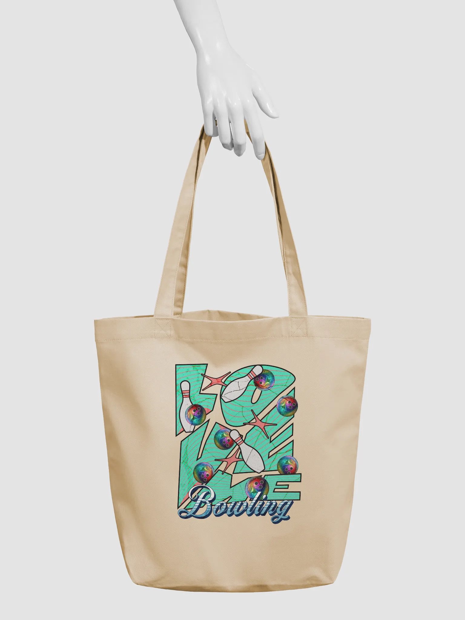Love Me Bowling Strike Tote Bag product image (6)