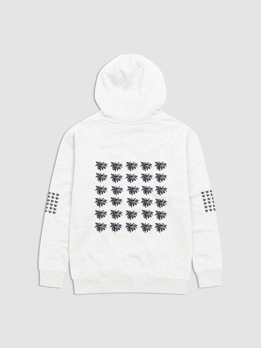 Abstract Floating Black Daisy Repeating Pattern Design Unisex Hoodie product image (3)