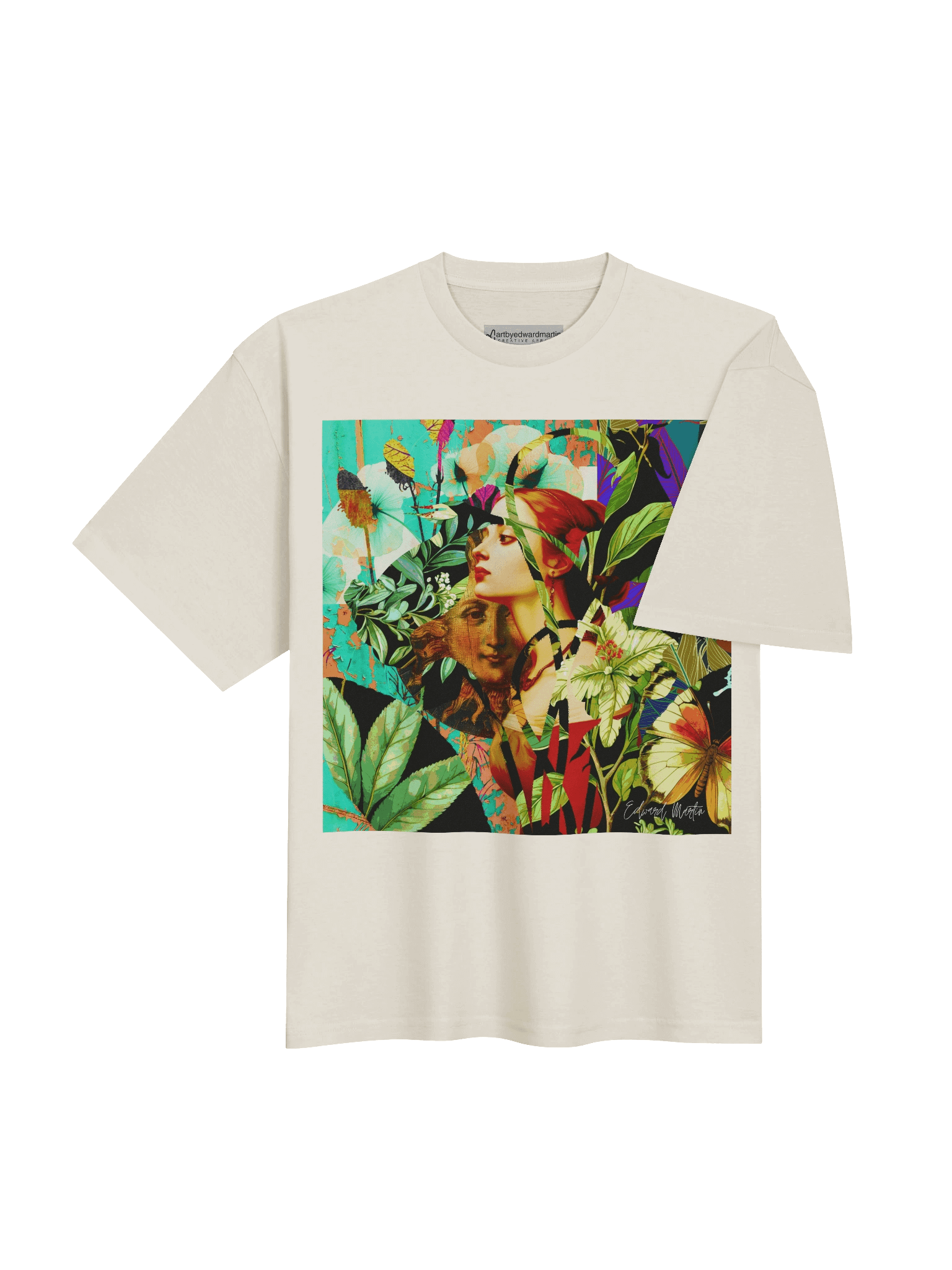 'Secret Garden of the Muse' by Edward Martin Oversized Tee product image (8)