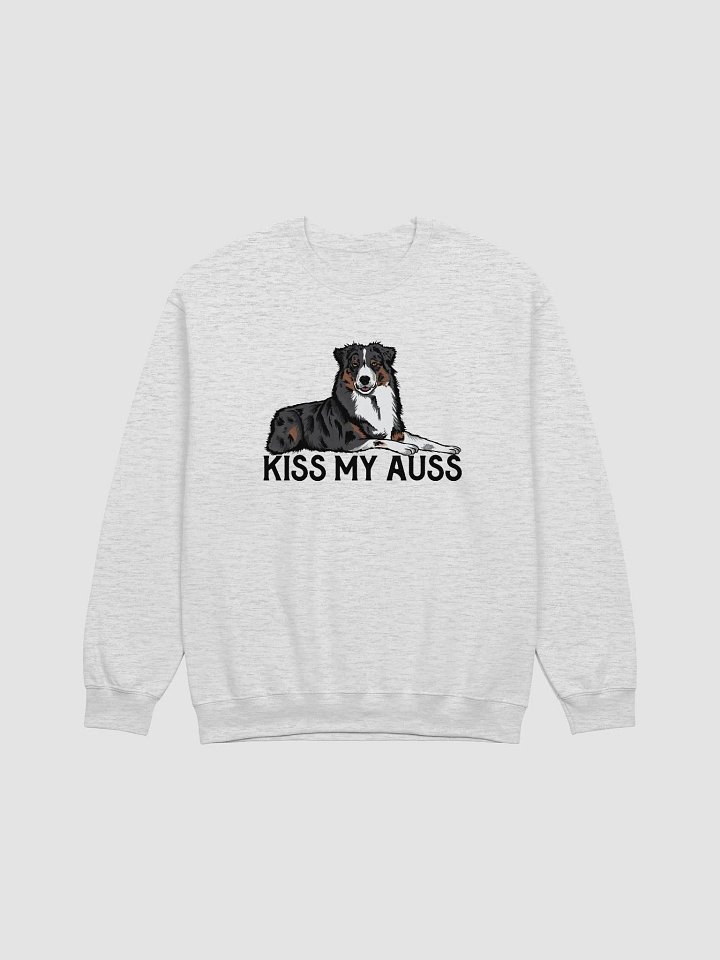 Kiss My Auss Sweatshirt for Australian Shepherd (Tricolor) Dog Owners product image (1)