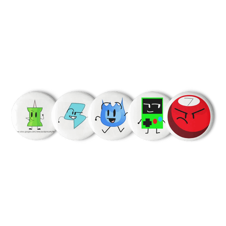 Acid pin, bolty soul Firey, Gamebro and 7-ball pins. product image (1)